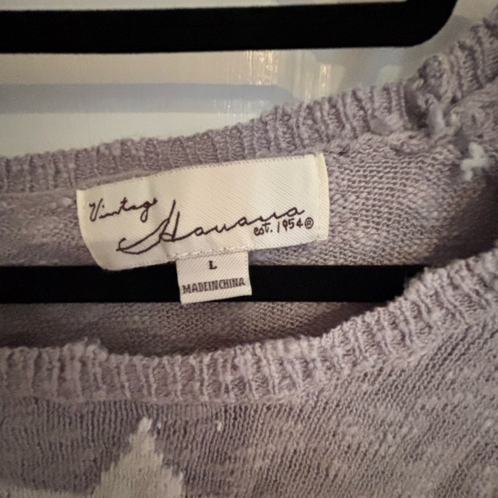 Gray Star Pattern Women's Sweater - image 2